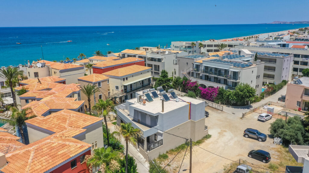 Outdoor spaces at Zala Design Living in Rethymno, Crete
