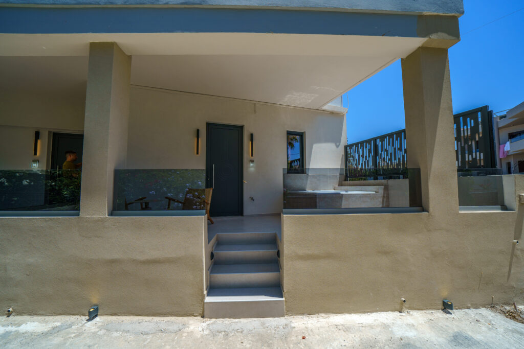 Outdoor spaces at Zala Design Living in Rethymno, Crete