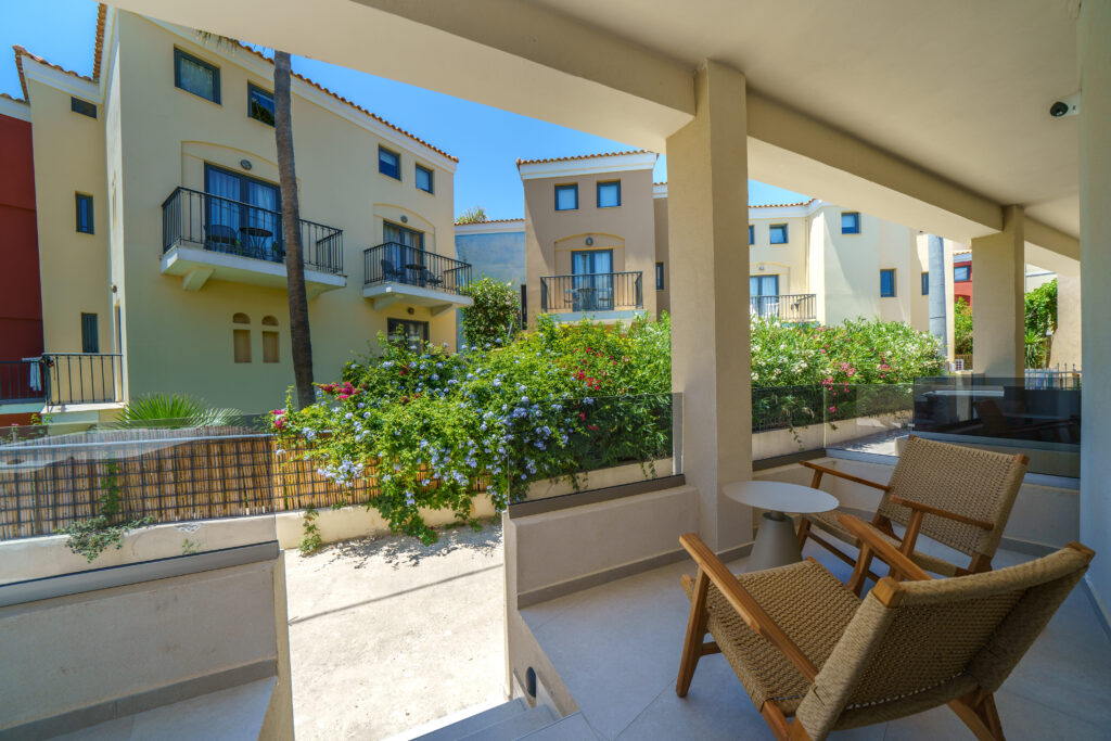 Outdoor spaces at Zala Design Living in Rethymno, Crete