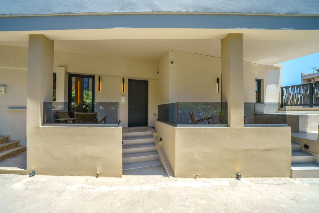 Outdoor spaces at Zala Design Living in Rethymno, Crete