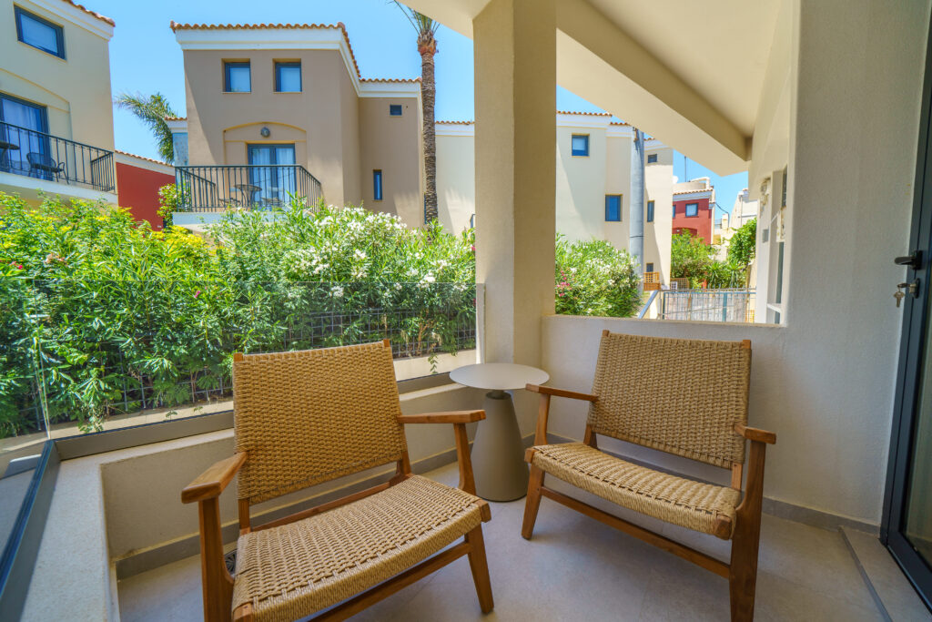 Outdoor spaces at Zala Design Living in Rethymno, Crete