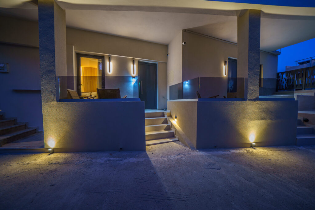 Outdoor spaces at Zala Design Living in Rethymno, Crete