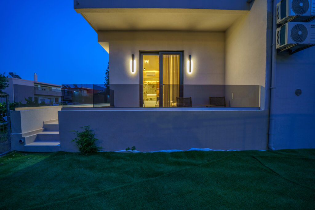 Outdoor spaces at Zala Design Living in Rethymno, Crete