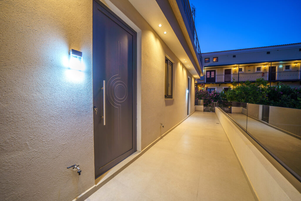 Outdoor spaces at Zala Design Living in Rethymno, Crete