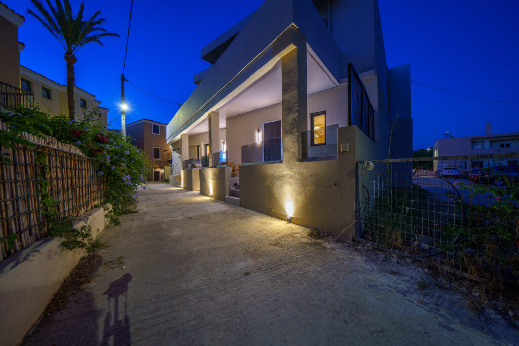 Outdoor spaces at Zala Design Living in Rethymno, Crete