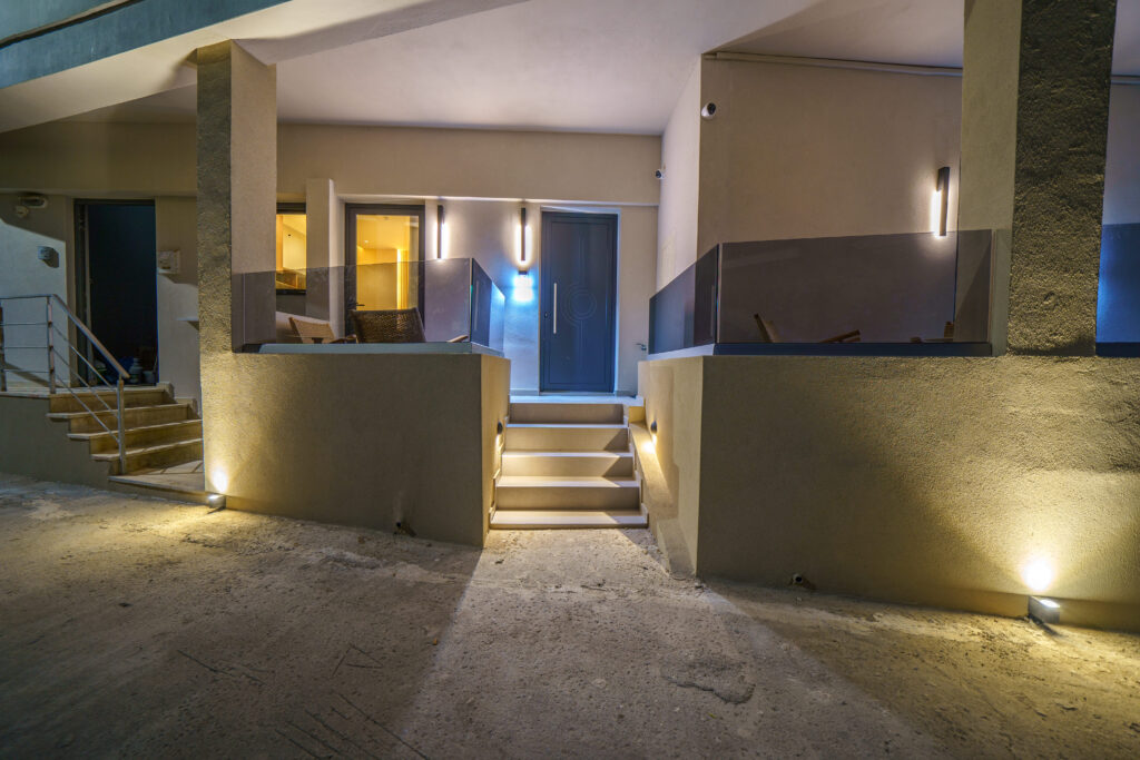 Outdoor spaces at Zala Design Living in Rethymno, Crete