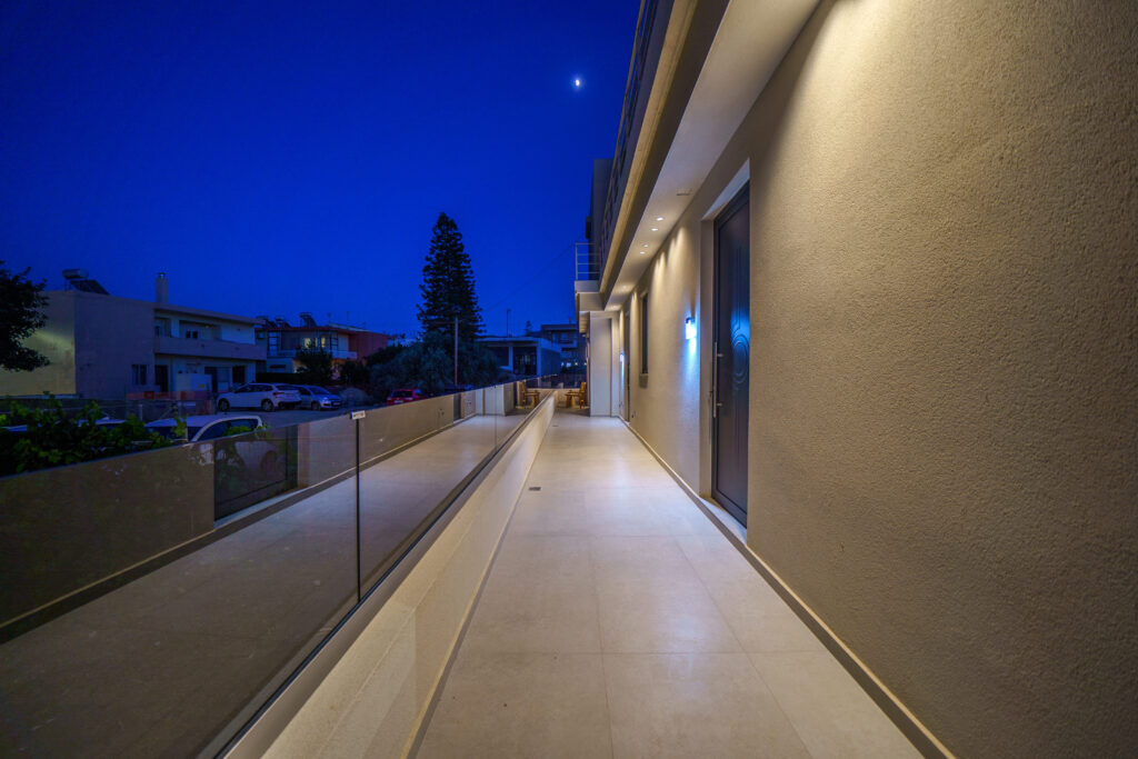 Outdoor spaces at Zala Design Living in Rethymno, Crete